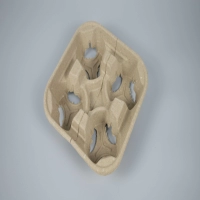 Dry Press Pulp Fiber Drink Carrier