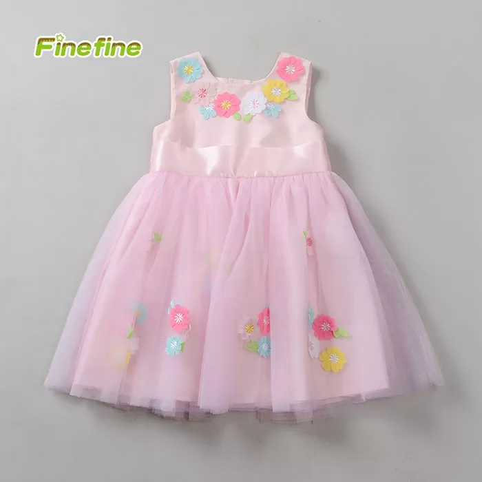 Girl Flower Embroidered Dress