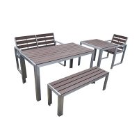 Long aluminum elegant outdoor furniture set 
