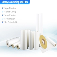 Thermal roll laminating film glossy film
