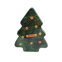 Tree Shaped Candy Tin Box